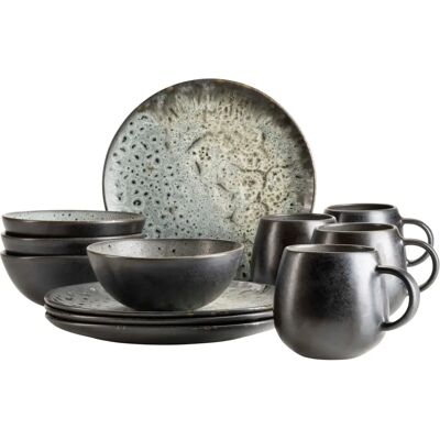 Ensemble Carellia Mäser en grès - 12 pièces pour 4 Ensemble Carellia Mäser en grès - 12 pièces pour 4