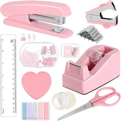 Generic - Pink Desk Set - Kontorartikler Generic - Pink Desk Set - Kontorartikler