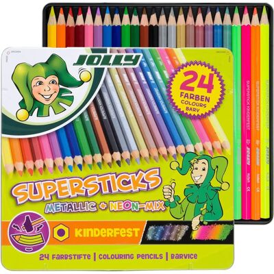 Jolly Supersticks Metallic + Neon-Mix Buntstifte - Buntstifte Jolly Supersticks Metallic + Neon-Mix Buntstifte - Buntstifte