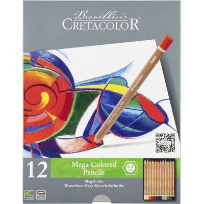 Cretacolor MegaColor Set med 12 Färgpennor - Färgpennor Cretacolor MegaColor Set med 12 Färgpennor - Färgpennor