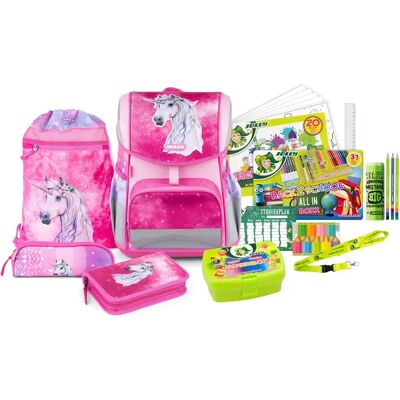 JOLLY Schulranzen-Set - Ergonomisch Pink - 20L JOLLY Schulranzen-Set - Ergonomisch Pink - 20L