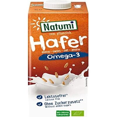 Ekologiczne mleko owsiane z omega-3 - Wegan, Bez dodatku cukru Ekologiczne mleko owsiane z omega-3 - Wegan, Bez dodatku cukru