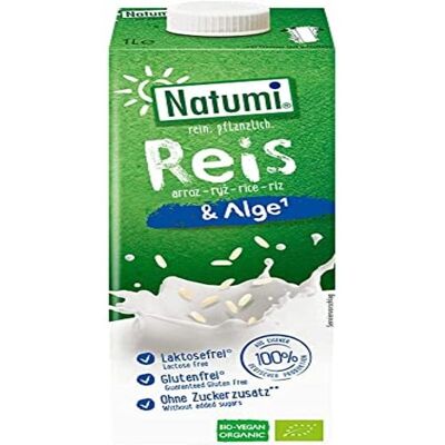 Bebida de arroz y algas orgánica NATUMI - Arroz, Algas, Vegano Bebida de arroz y algas orgánica NATUMI - Arroz, Algas, Vegano