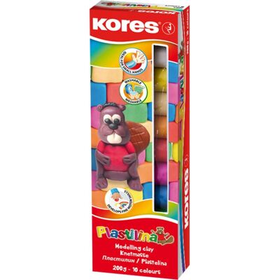 Kores 34010 Argilla da Modellare - Colori Assortiti - 200g Kores 34010 Argilla da Modellare - Colori Assortiti - 200g