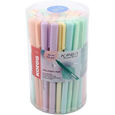 Kores K0R-M - Kugelschreiber in Pastellfarben - 1mm Mittelpunktsmodell Kores K0R-M - Kugelschreiber in Pastellfarben - 1mm Mittelpunktsmodell