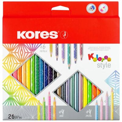 Kores Colores Style Mehrfarbige 26er Buntstifte Kores Colores Style Mehrfarbige 26er Buntstifte