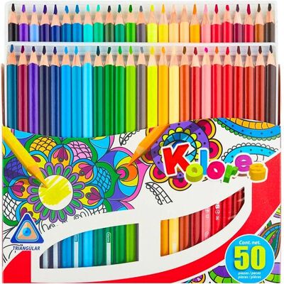 Kores Multicolour 50 Crayons de Couleur - Crayons de Couleur - Publicité Kores Multicolour 50 Crayons de Couleur - Crayons de Couleur - Publicité