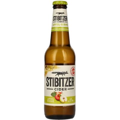Stibitzer Cidre Pomme Poire 4,5% - Délice fruité autrichien - Publicité Stibitzer Cidre Pomme Poire 4,5% - Délice fruité autrichien - Publicité