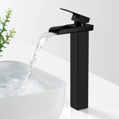 GOTRAYS - Miscelatore moderno para baño en cascada negro - Negro - Cromo - Grifo de baño GOTRAYS - Miscelatore moderno para baño en cascada negro - Negro - Cromo - Grifo de baño