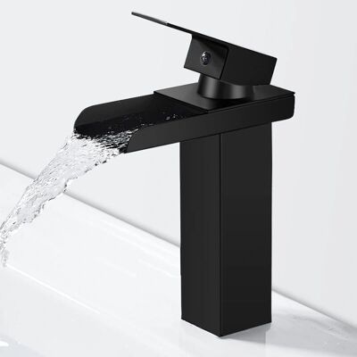 GOTRAYS - Miscelatore Cascata Nero - Nero - Ottone - Faucet GOTRAYS - Miscelatore Cascata Nero - Nero - Ottone - Faucet