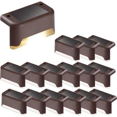 GOTRAYS - 16-pack - Luces solares para escaleras - Exterior GOTRAYS - 16-pack - Luces solares para escaleras - Exterior