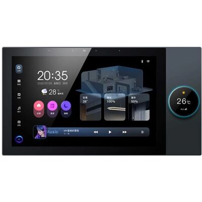 GOTRAYS - 10-inch touch panel - rotary dimmer - built-in speakers - Smart home control panel GOTRAYS - 10-inch touch panel - rotary dimmer - built-in speakers - Smart home control panel
