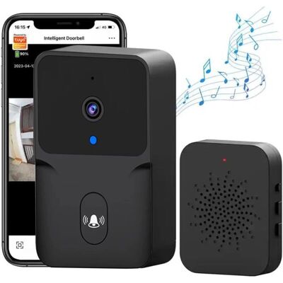 GOTRAYS - Campanello - Rechargeable battery - 85° wide angle - Doorbell camera GOTRAYS - Campanello - Rechargeable battery - 85° wide angle - Doorbell camera
