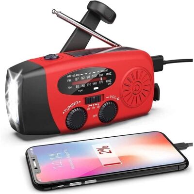 GOTRAYS - Radio - Solar - 2000mAh - Radio de emergencia GOTRAYS - Radio - Solar - 2000mAh - Radio de emergencia