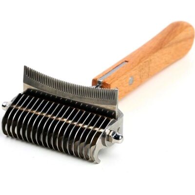 GOTRAYS - 2-in-1 - 20 blades - Curved comb - Pet Hair Brush GOTRAYS - 2-in-1 - 20 blades - Curved comb - Pet Hair Brush