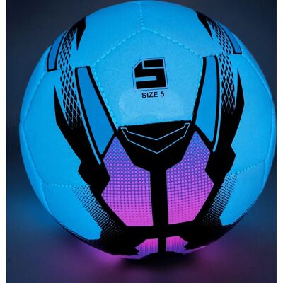 FLEMYE - Blue Light - Luminous - PU Leather - Soccer Ball FLEMYE - Blue Light - Luminous - PU Leather - Soccer Ball