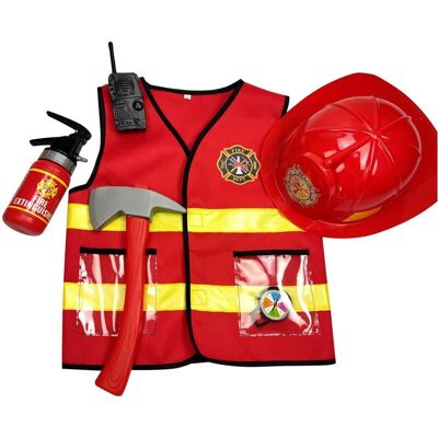 SRJ STAR - Kids Firefighter Cosplay - One Size - Costume SRJ STAR - Kids Firefighter Cosplay - One Size - Costume