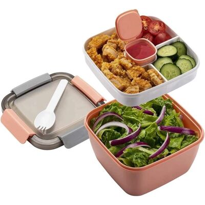 SERBIA - 1.5L Divided Bento - Divider - 2-Layer - Lunch Box SERBIA - 1.5L Divided Bento - Divider - 2-Layer - Lunch Box