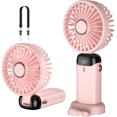 SERBIA - Rosa - 5-speed - USB rechargeable - Portable fan SERBIA - Rosa - 5-speed - USB rechargeable - Portable fan