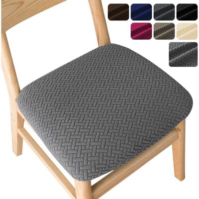 SERBIA - 6 Chair Covers - Elastic Jacquard - Dining SERBIA - 6 Chair Covers - Elastic Jacquard - Dining