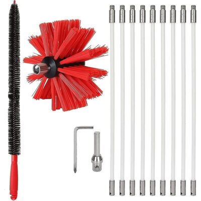 SERBIA - 3.6 m Chimney Kit - Nylon Brush SERBIA - 3.6 m Chimney Kit - Nylon Brush
