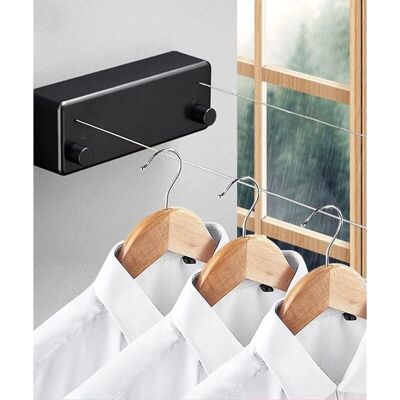 Linghhang - Tendedero retráctil 4,2 m - 4.2 m - Double cord - Retractable Clothesline Linghhang - Tendedero retráctil 4,2 m - 4.2 m - Double cord - Retractable Clothesline