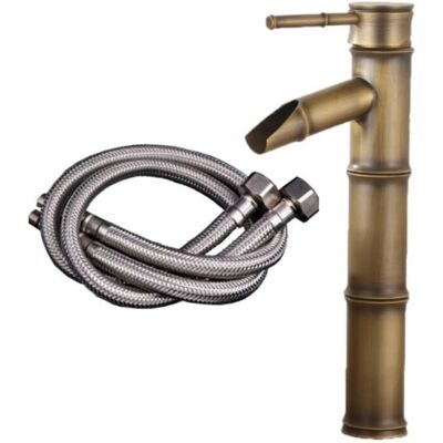 LINGHHANG - Grifo de bambú alto - Single-hole - Bathroom Faucet LINGHHANG - Grifo de bambú alto - Single-hole - Bathroom Faucet