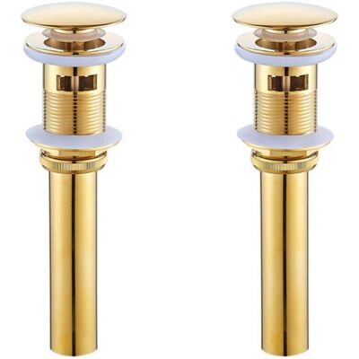 LINGHHANG - Brass Stopper - Gold Titanium - Sink Stopper LINGHHANG - Brass Stopper - Gold Titanium - Sink Stopper