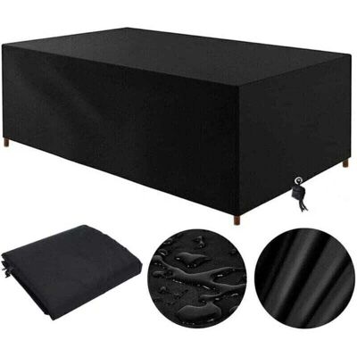 Linghhang - 1 funda para mesa de jardín 210D (negra) - 210 x 110 x 70 cm - Oxford - Furniture cover Linghhang - 1 funda para mesa de jardín 210D (negra) - 210 x 110 x 70 cm - Oxford - Furniture cover