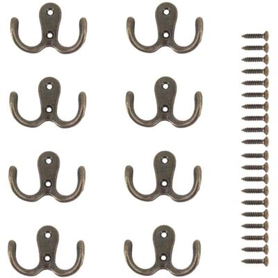 Linghhang - Bronze-8 double-screw hooks Linghhang - Bronze-8 double-screw hooks