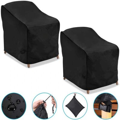 LINGHHANG Garden Chair Cover - 97x79x74cm - Waterproof, 210D Oxford LINGHHANG Garden Chair Cover - 97x79x74cm - Waterproof, 210D Oxford