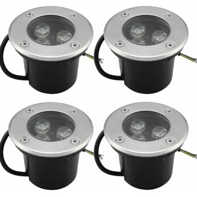 Ccykxa 4-Pack Outdoor LED Recessed Floor Light - IP65, 3W, 270 Lumens Ccykxa 4-Pack Outdoor LED Recessed Floor Light - IP65, 3W, 270 Lumens