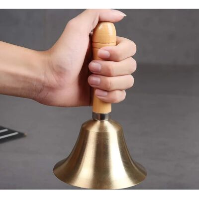 Sztxj 11cm Brass Hand Call Bell - Loud and Clear Sound Sztxj 11cm Brass Hand Call Bell - Loud and Clear Sound