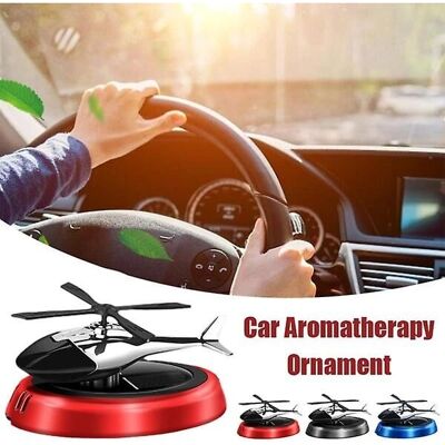 Sztxj Blue Car Air Freshener - Solar-Powered Rotatable Airplane Sztxj Blue Car Air Freshener - Solar-Powered Rotatable Airplane