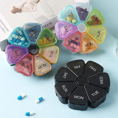Sztxj Home Use 7 Compartment Portable Medicine Box - Medicine Box Sztxj Home Use 7 Compartment Portable Medicine Box - Medicine Box