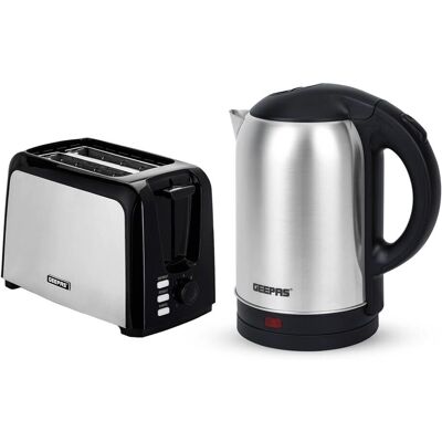 Geepas - Combo - 2-Slice Toaster - 1.8L Kettle - Kitchen Set Geepas - Combo - 2-Slice Toaster - 1.8L Kettle - Kitchen Set