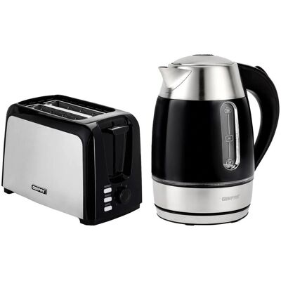 Geepas - Toaster & Kettle Set - 2 Slice Toaster - 1.7L Kettle - Kitchen Appliance Set Geepas - Toaster & Kettle Set - 2 Slice Toaster - 1.7L Kettle - Kitchen Appliance Set
