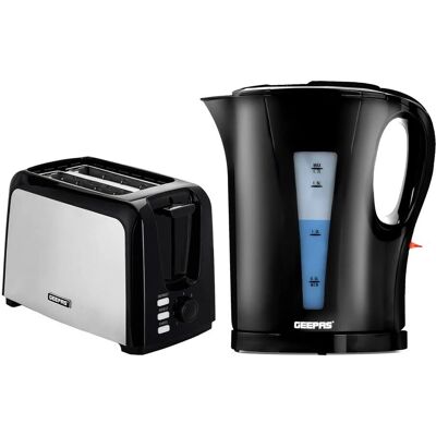 Geepas - Toaster - 2 Slice - 1.7L Kettle - Kitchen Combo Geepas - Toaster - 2 Slice - 1.7L Kettle - Kitchen Combo