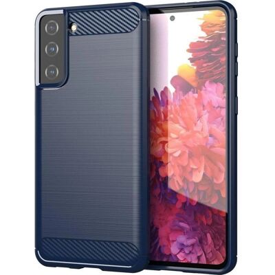 Hurtel Sininen hiilikuitukotelo - S21 Plus Hurtel Sininen hiilikuitukotelo - S21 Plus