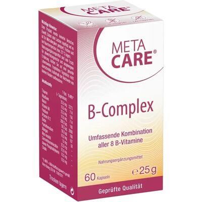 Meta Care B-Komplex – 8 Vitamine, Mangan, Cholin - Nervensystem Unterstützung Meta Care B-Komplex – 8 Vitamine, Mangan, Cholin - Nervensystem Unterstützung