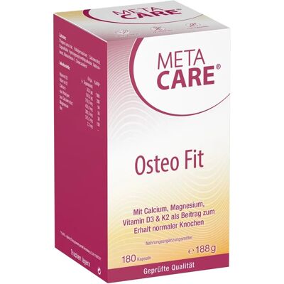 Meta Care Osteo Fit - Vitamin D3 & K2 - Gesundes Knochenmittel Meta Care Osteo Fit - Vitamin D3 & K2 - Gesundes Knochenmittel