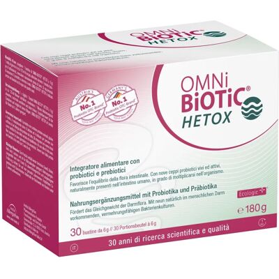 Omni Biotic Hetox - Polvere per equilibrio intestinale Omni Biotic Hetox - Polvere per equilibrio intestinale