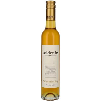 Goldenits Welschriesling Eiswein 2020 - Doux, Pêche, Équilibré - Eiswein - Publicité Goldenits Welschriesling Eiswein 2020 - Doux, Pêche, Équilibré - Eiswein - Publicité