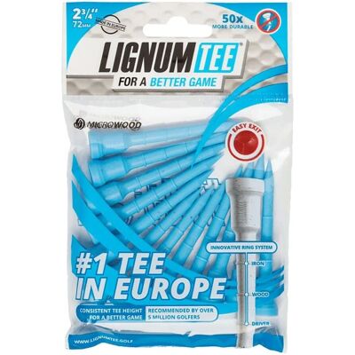 Masters Lignum 2 3/4in Tees de Golf Bleus - Driving Masters Lignum 2 3/4in Tees de Golf Bleus - Driving