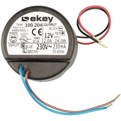 ekey 100 204 - Alimentation encastrée 230VAC - 12VDC 1,5A - Power Supply ekey 100 204 - Alimentation encastrée 230VAC - 12VDC 1,5A - Power Supply