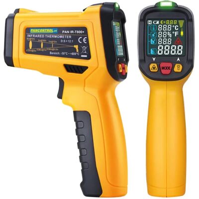 Termometr na podczerwień Pancontrol IR-T800+ - Laser, Wilgotność, Punkt rosy Termometr na podczerwień Pancontrol IR-T800+ - Laser, Wilgotność, Punkt rosy