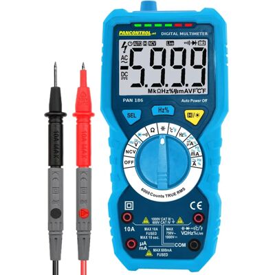 Pancontrol Pan 186 Digital Multimeter - True RMS, IP67, CAT III 1000V Pancontrol Pan 186 Digital Multimeter - True RMS, IP67, CAT III 1000V