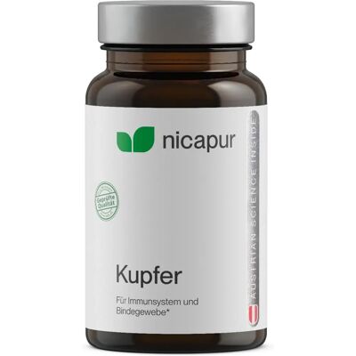 Nicapur Kupfer Kapseln - Nahrungsergänzung Nicapur Kupfer Kapseln - Nahrungsergänzung