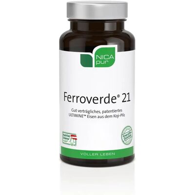 NICApur Ferroverde 21 mg Pflanzliches Eisen - Nahrungsergänzung NICApur Ferroverde 21 mg Pflanzliches Eisen - Nahrungsergänzung