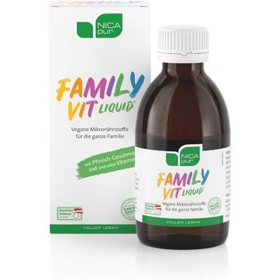 Nicapur FamilyVit flüssig - Multivitamin für Kinder & Erwachsene - Hergestellt in Österreich Nicapur FamilyVit flüssig - Multivitamin für Kinder & Erwachsene - Hergestellt in Österreich